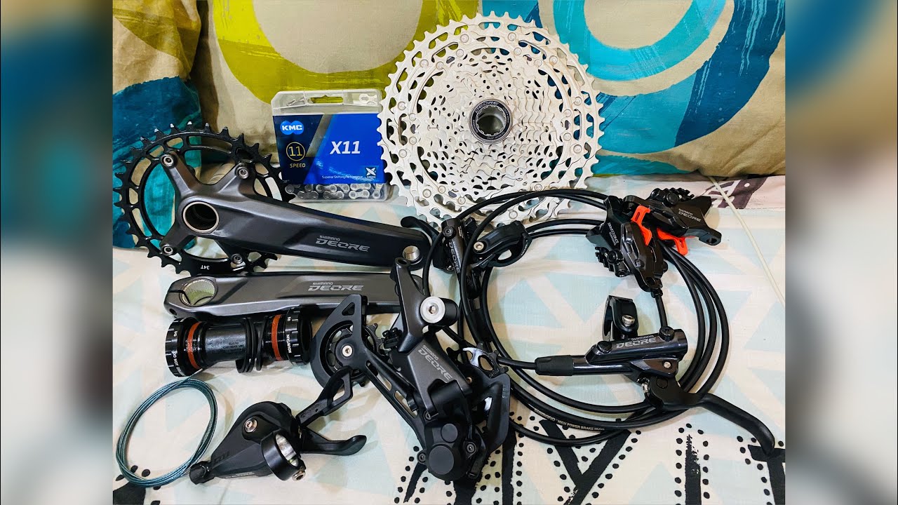 UNBOXING SHIMANO DEORE M6100 HDRAULIC BRAKESET & SHIMANO DEORE M5100 11 SPEED GROUPSET