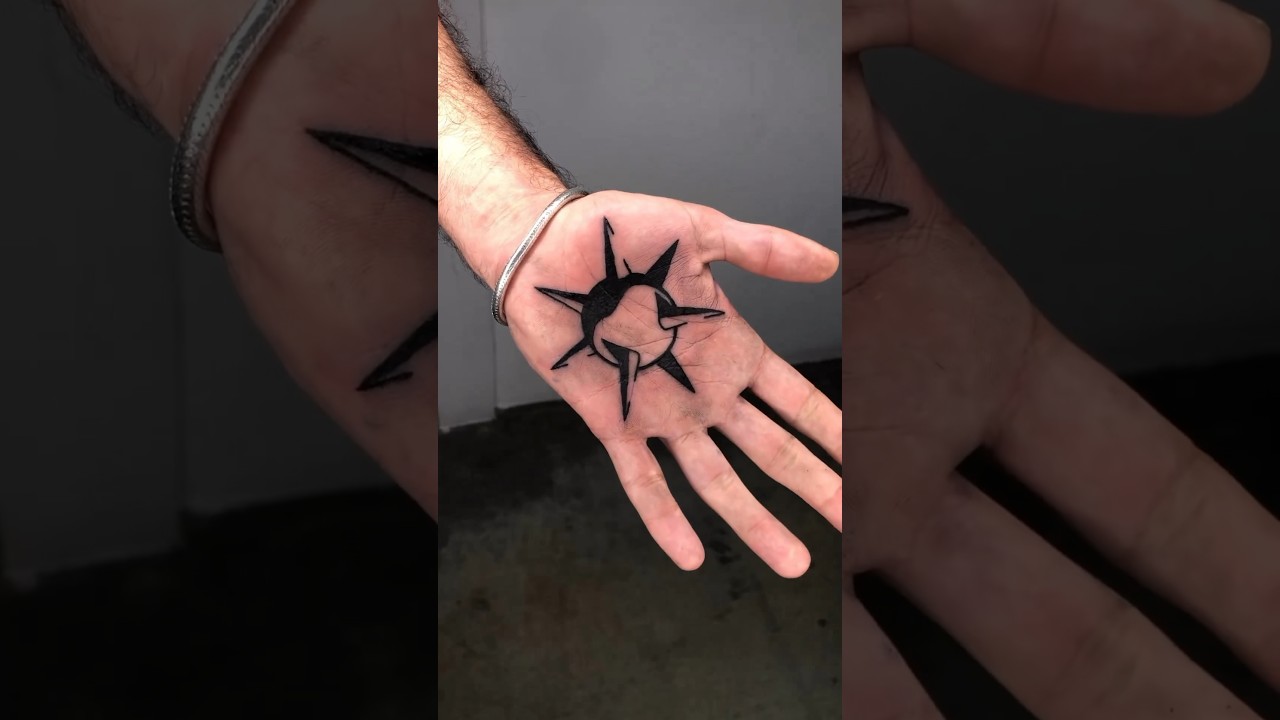 Method for keeping hand still during tattooing #shorts #tattootip #tattooprocess #learntattooing