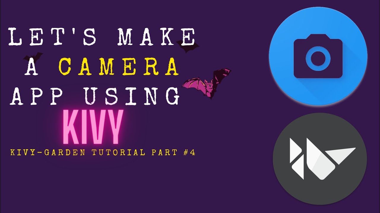 Make a Camera app using python's kivy || kivy-garden tutorial part #4 ||