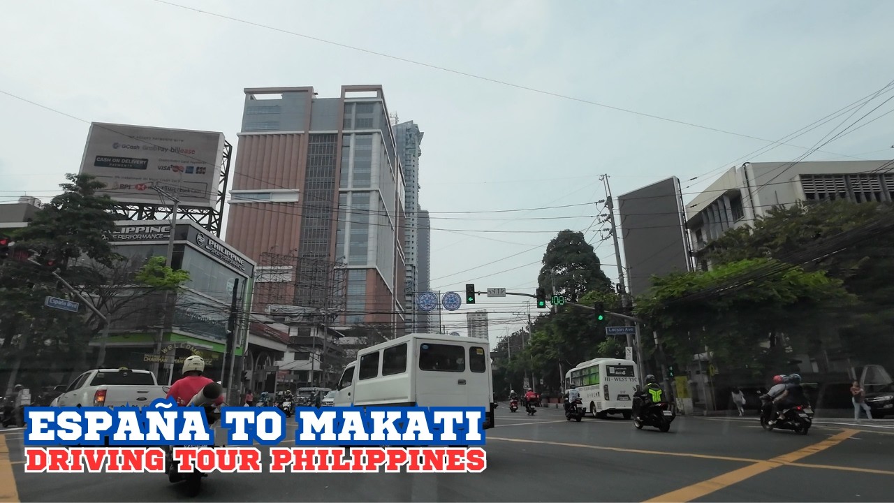 4K Driving Tour: Manila → Makati | Financial District & Metro Manila Roads 2025