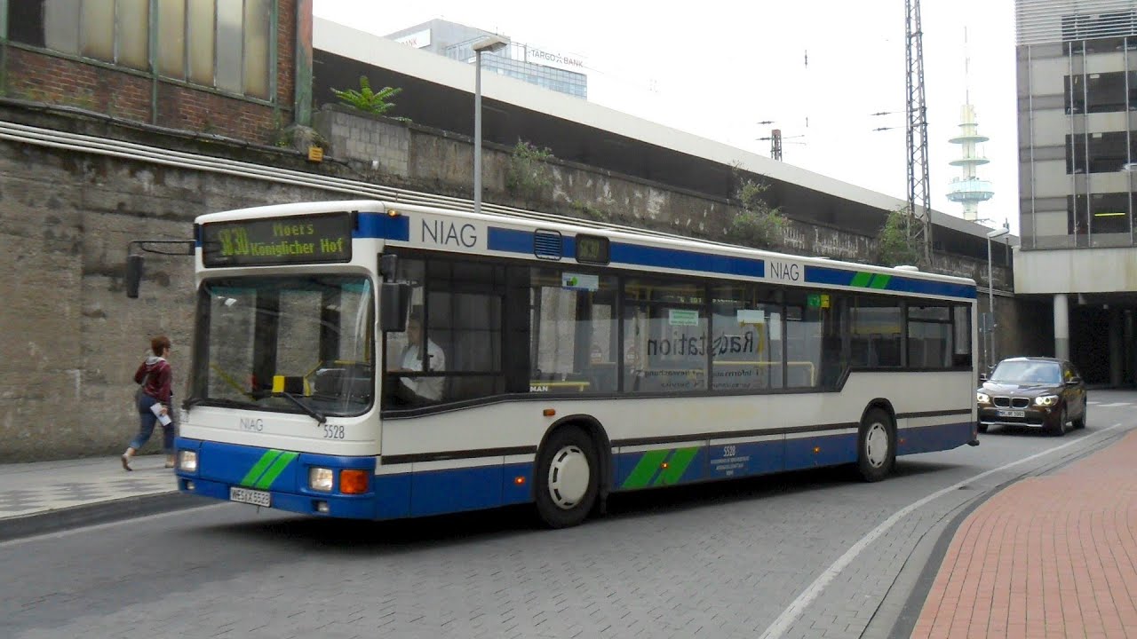 [Sound] Bus MAN NL 222 | #5528 | Niederrheinische Verkehrsbetriebe AG, Moers (Kreis Wesel)