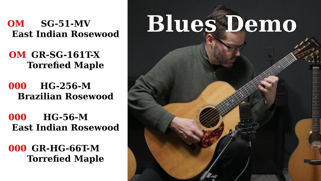Blues Demo on 5 Boucher Guitars