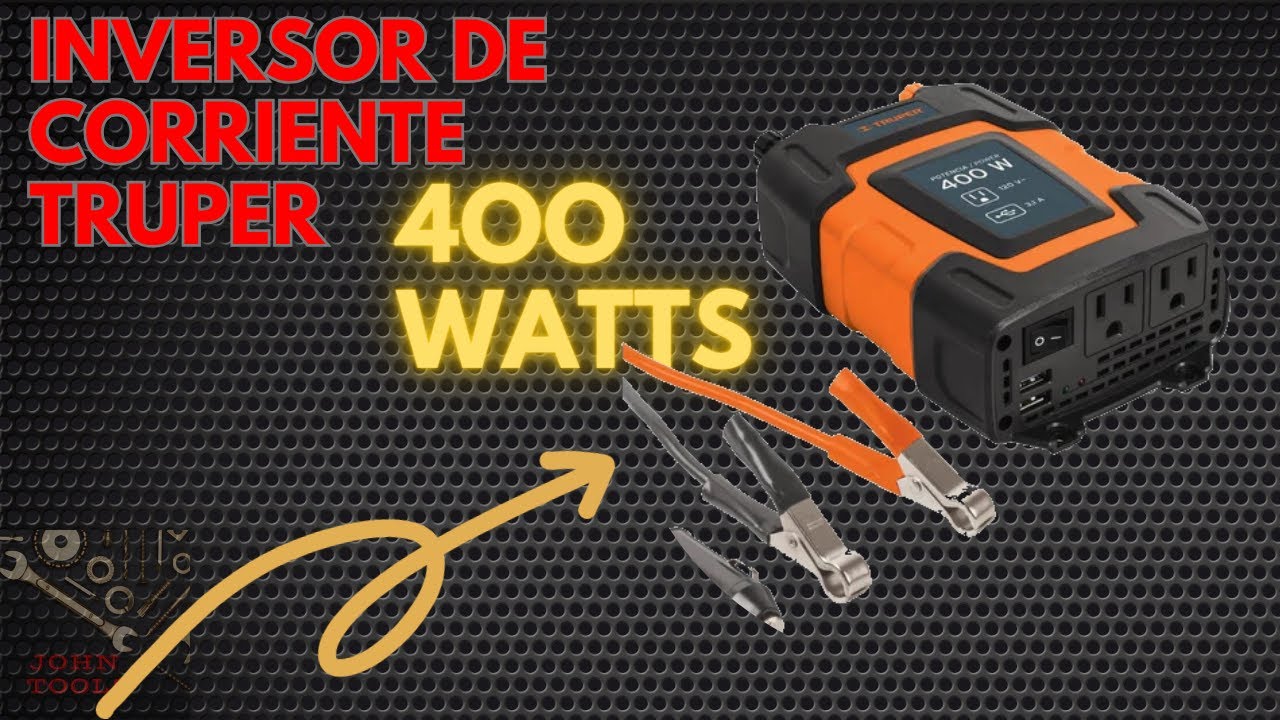 INVERSOR DE CORRIENTE 400W #truper