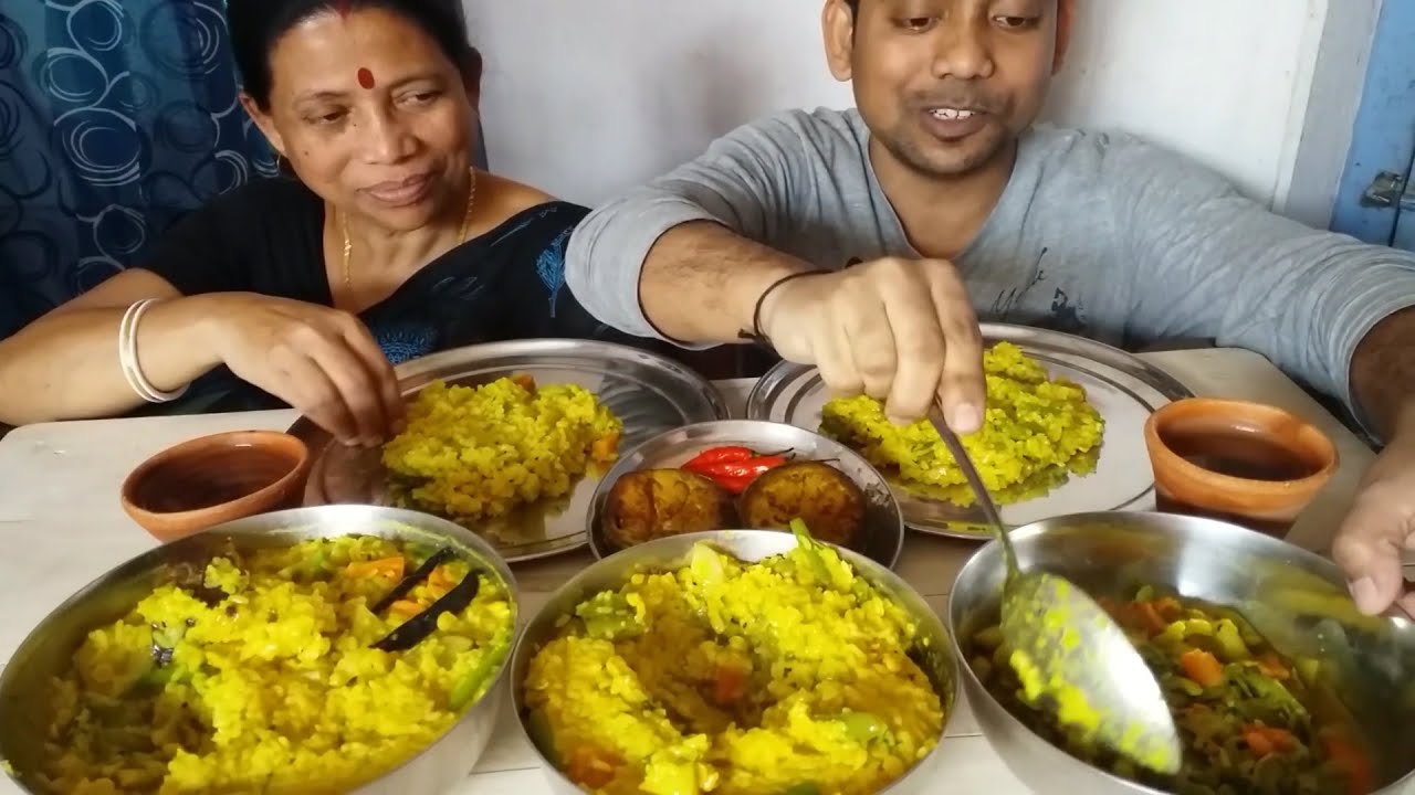 Food Khichdi Recipe with Eating Mukbang Best Healthy Food