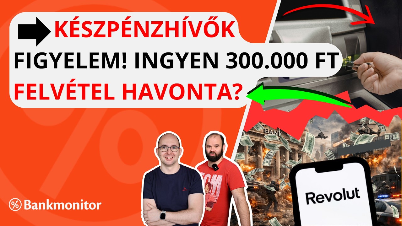 Készpénzhívők figyelem! Ingyen 300.000 Ft felvétel havonta? De ki fizeti meg a számlát?