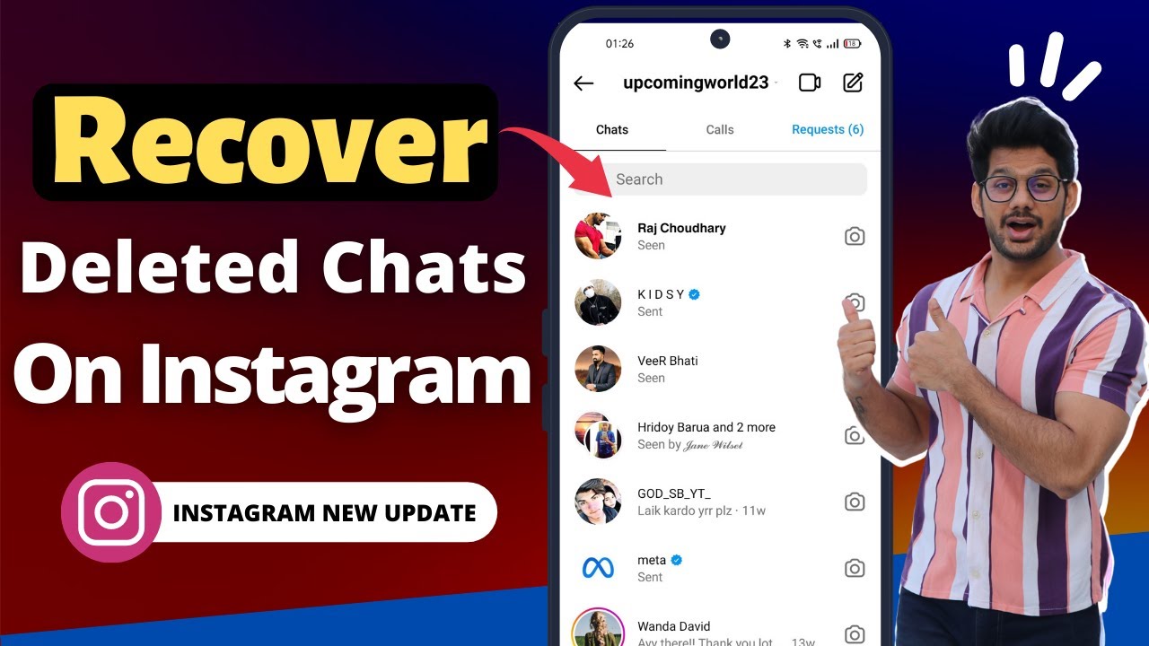 How to recover deleted Chats on Instagram | Recover instagram deleted chats (100% WORKING)
