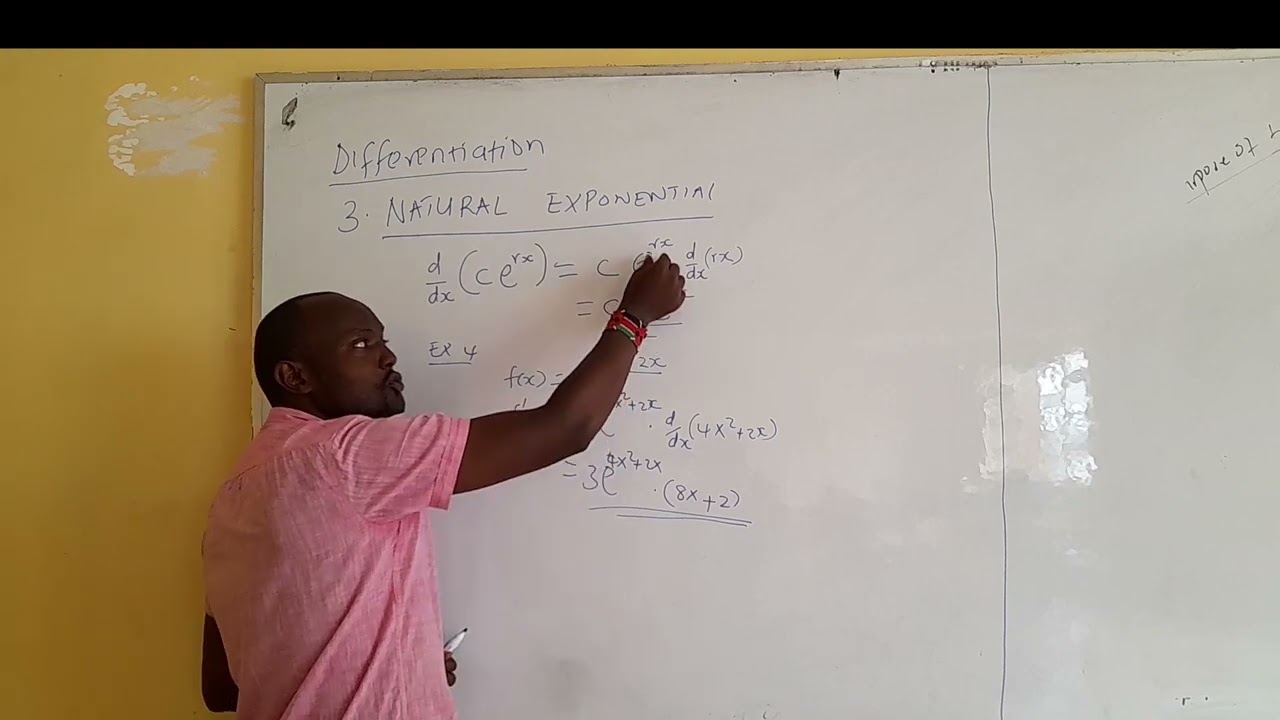 CALCULUS(Differentiation): DERIVATIVES OF NATURAL EXPONENTIALS