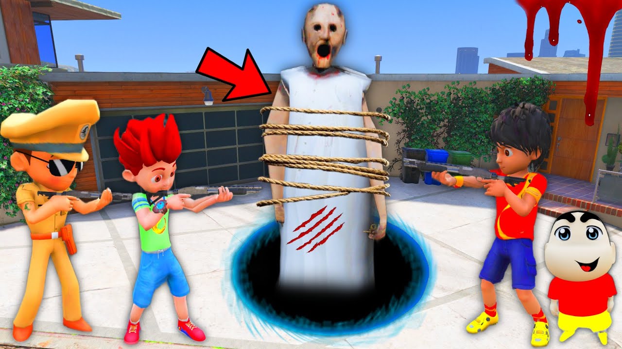 😭Little Singham Kicko Shinchan Kidnapped Granny In Gta 5😭| Gta 5 Gameplay