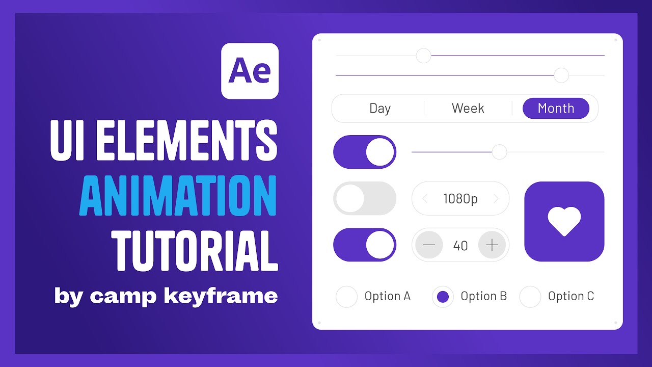 UI Elements Animation - After Effects Tutorial