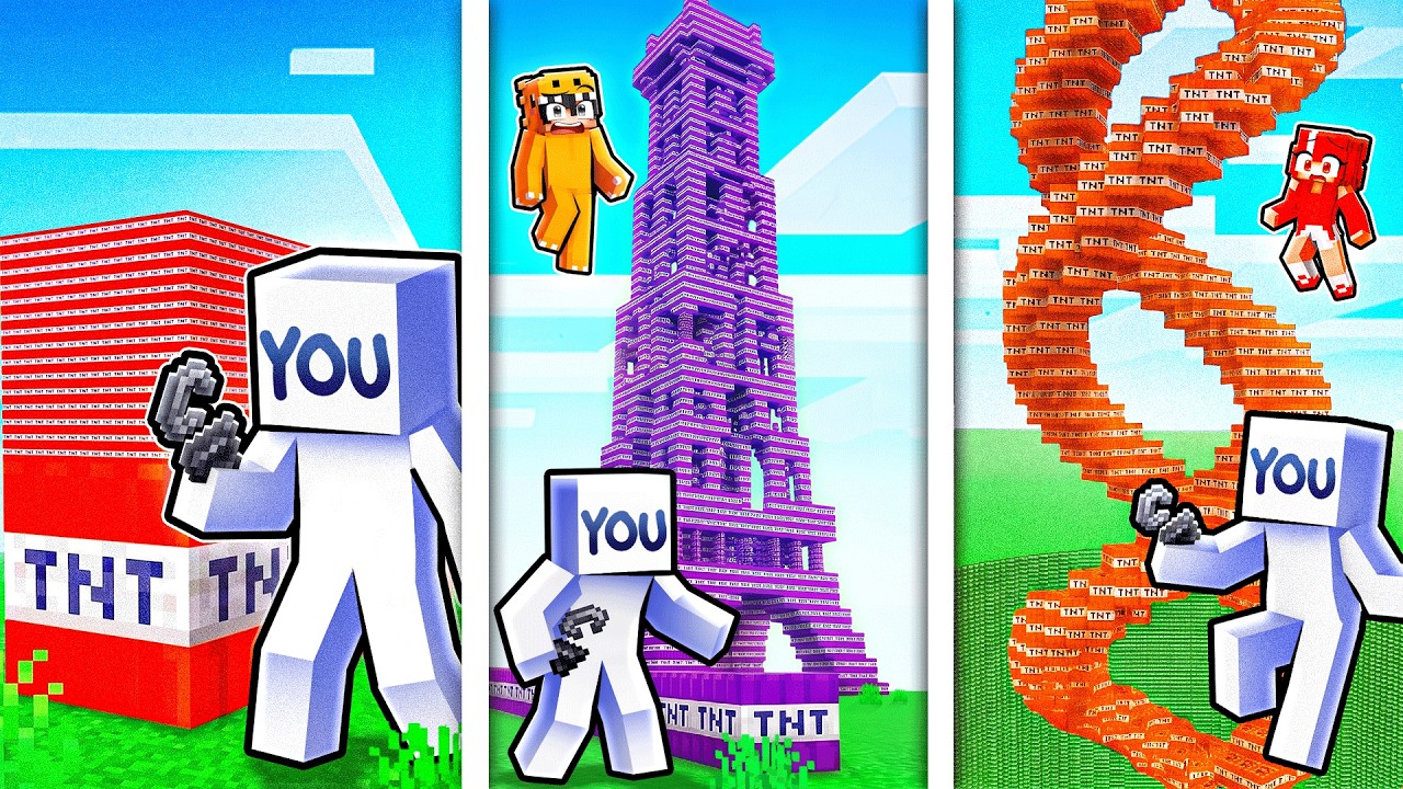 YOU Explode Every SECRET Minecraft TNT in One Video