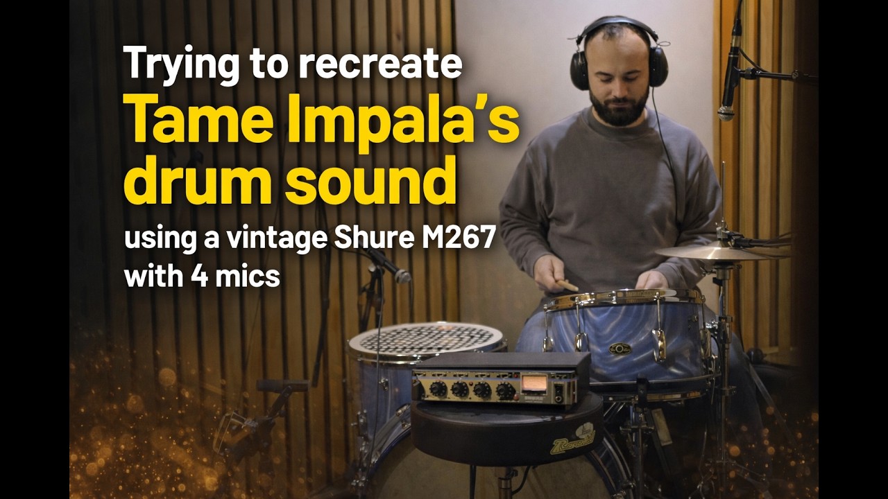 Trying to recreate Tame Impala’s drum sound using a vintage Shure M267