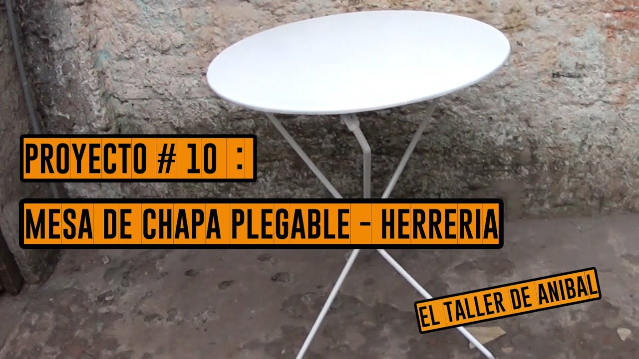 Mesa de chapa plegable - Herreria