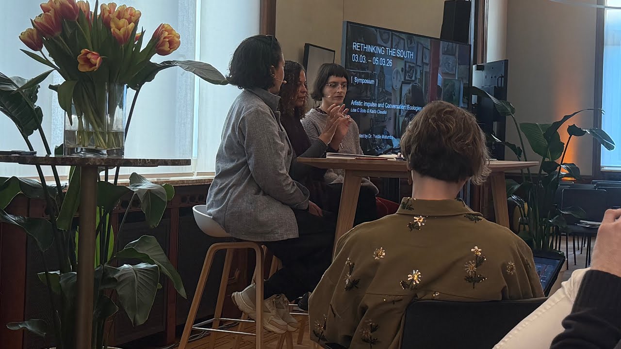 Amazing artist talk by Karla Claudio talking about her art practices and invading plants, 