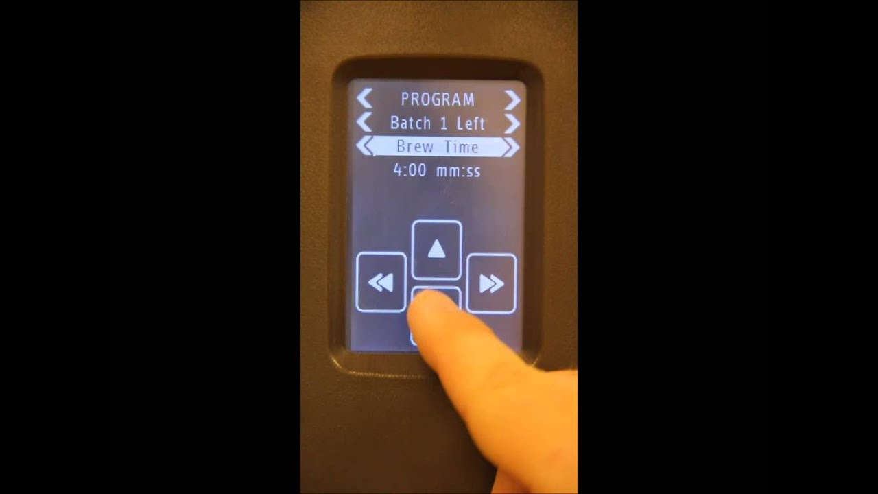 FETCO XTS Series Coffee Brewers - Introduction to the Basic Touchscreen Functionality