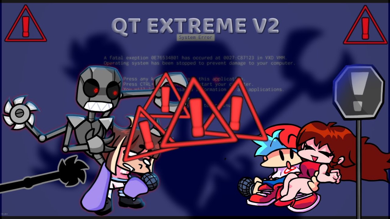 Friday Night Funkin' -- Vs QT EXTREME  V2.0 Full Week (EXTREME)