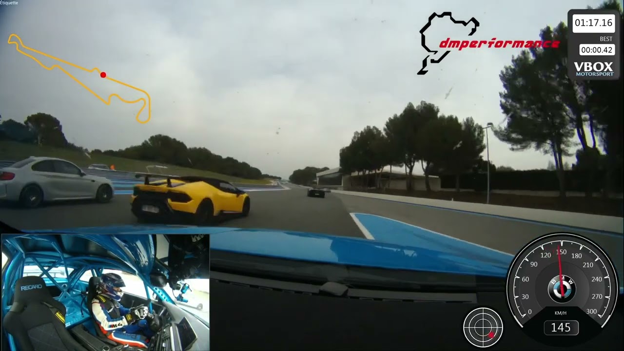 BMW M2 CS race VS HURACAN STO Paul ricard Le Castellet France.