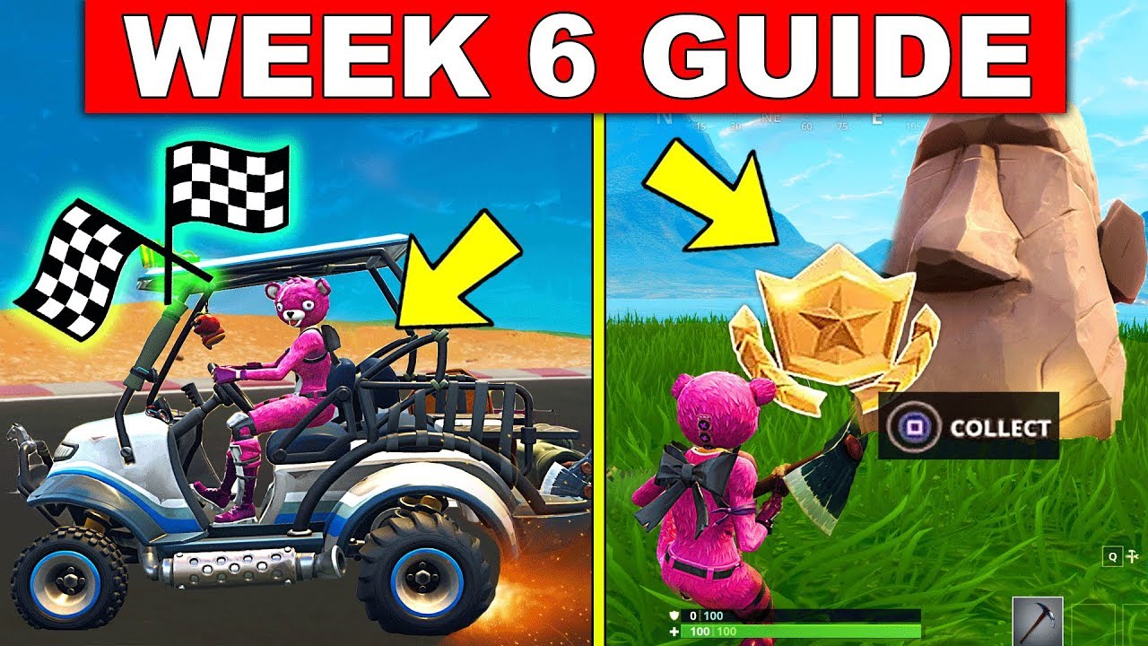 Fortnite WEEK 6 CHALLENGES GUIDE! &ndash; SEARCH WHERE THE STONE HEADS ARE LOOKING, COMPLETE TIMED TRIALS