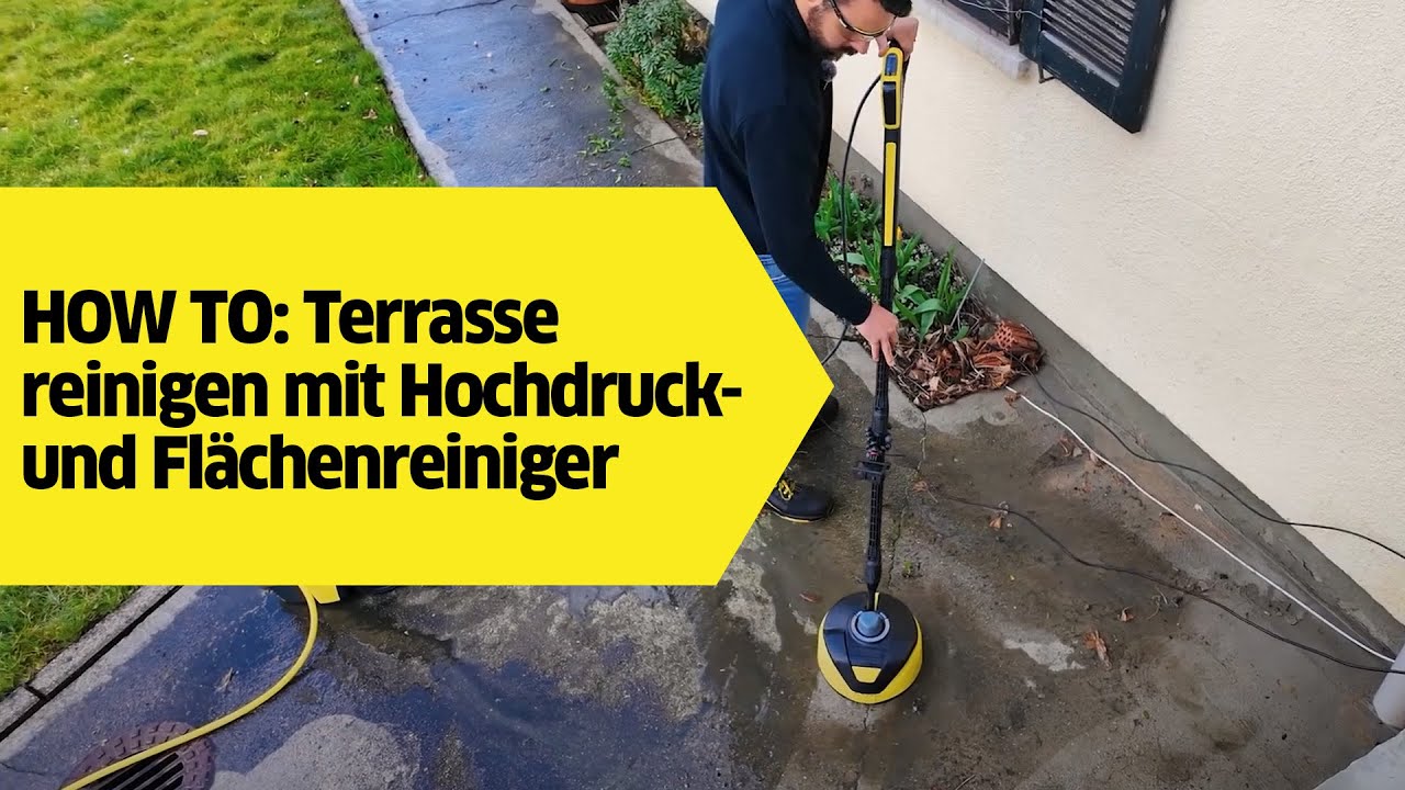 How to: Terrasse reinigen mit Hochdruckreiniger, eco!Booster und Flächenreiniger