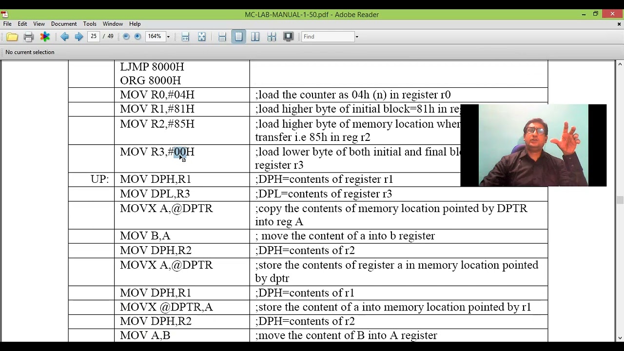 I. Data transfer &ndash; Program for block data movement