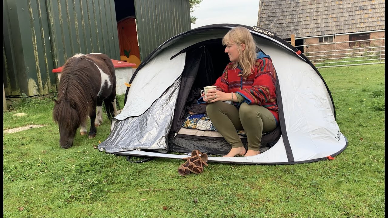 Vakantie in Nederland, suppen in de polder en spontaan kamperen bij een vriendin in de tuin.