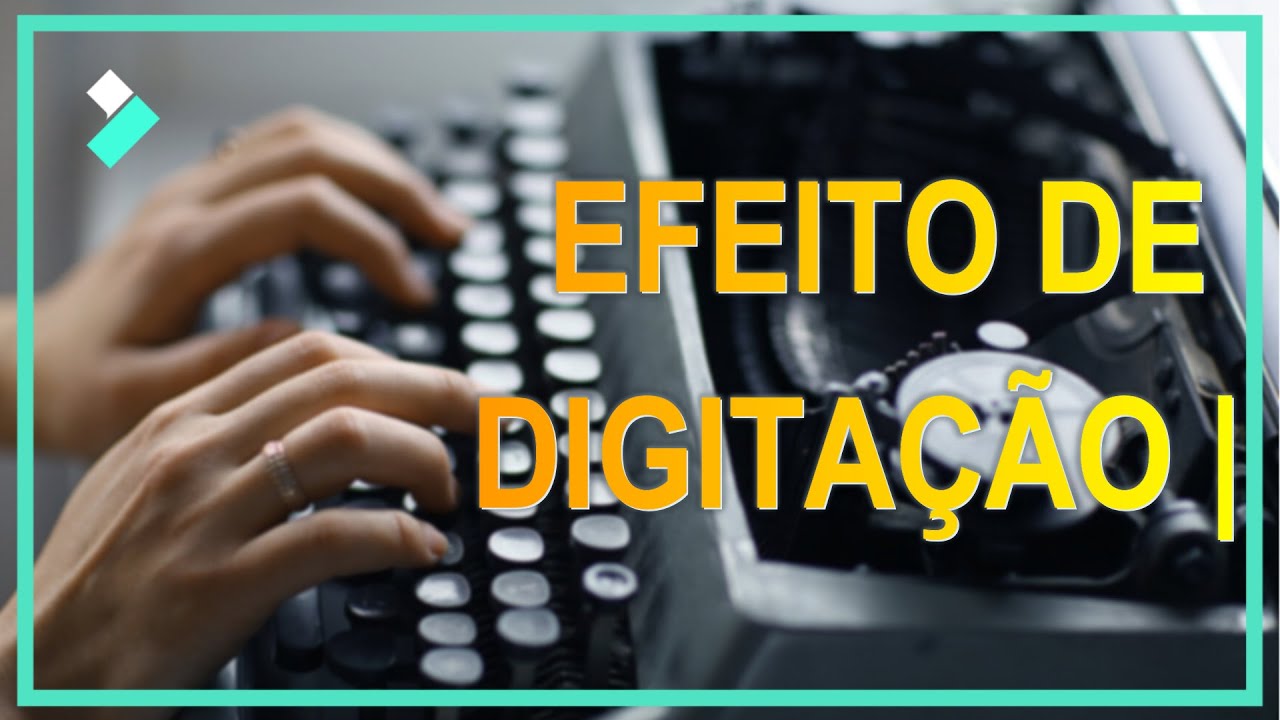 Como fazer efeito de DIGITAÇÃO no teclado ou MÁQUINA DE ESCREVER | Wondershare Filmora