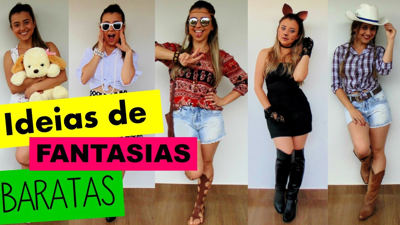 Ideias de fantasias baratas!