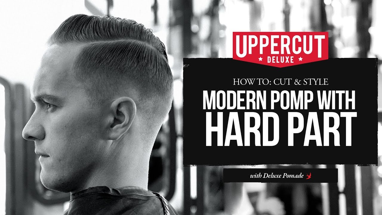 Haircut Tutorial: How to Cut & Style a Modern Pompadour with a Hard Part X Uppercut Deluxe Pomade