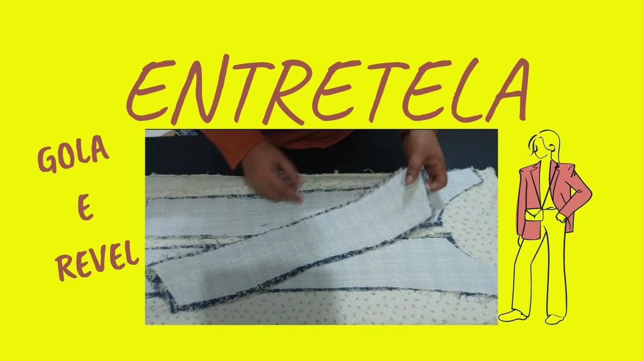 Como colocar entretela na gola e no revel do blazer.