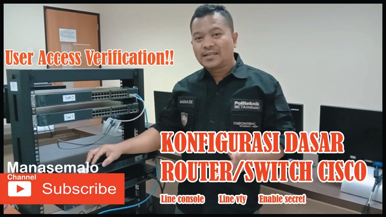 CISCO 4 | KONFIGURASI DASAR ROUTER/SWITCH CISCO LANGSUNG PADA PERANGKAT ASLINYA
