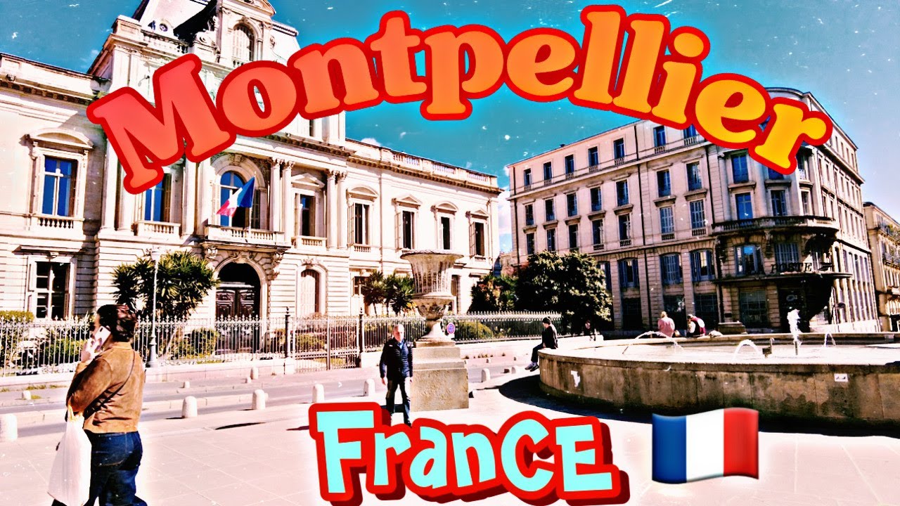 Montpellier France 🇫🇷 - Very Beautiful City in South France - Walking Tour 4K