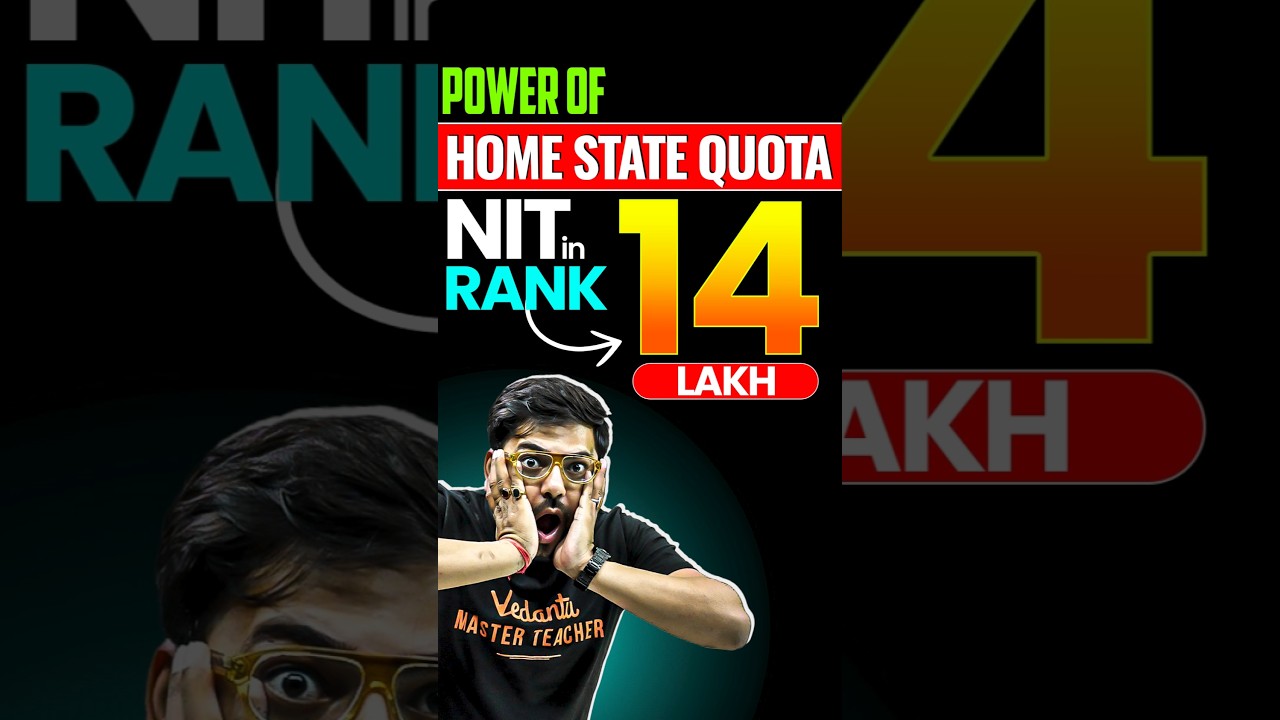 5 NITs at Low Percentile through Home State Quota! #jee #nit #jeemains #iit #nitadmission