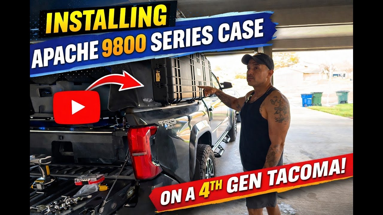 Installing Apache 9800 Series Case to Trukd bedrack on 4th Gen Tacoma