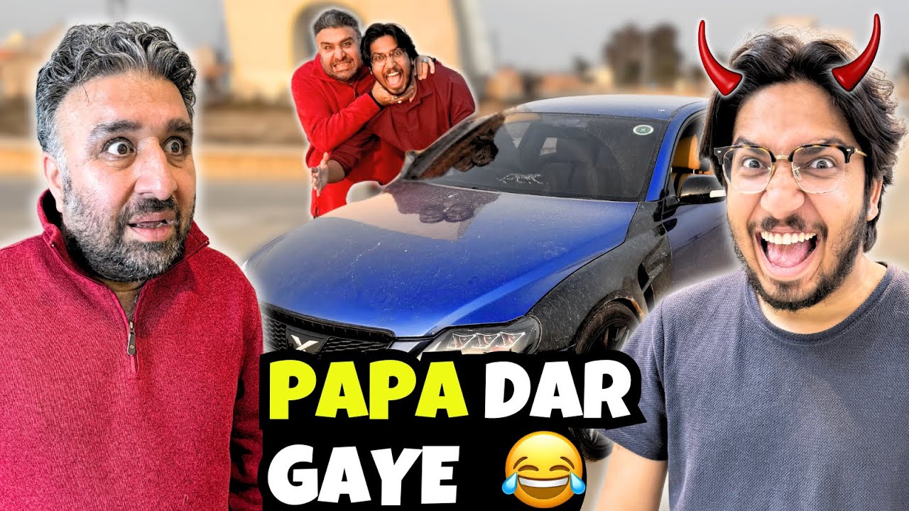 Papa Ky Samnay Drifting Ki First Time 😱| Papa Dar Gaye 😂