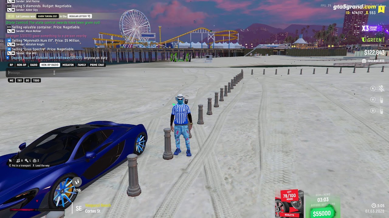 doing fam and cop stuff  in gta rp on en1 grand rp