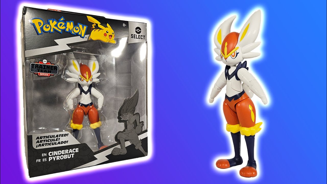 Pokemon Select Cinderace Articulated Figure! (Jazwares)