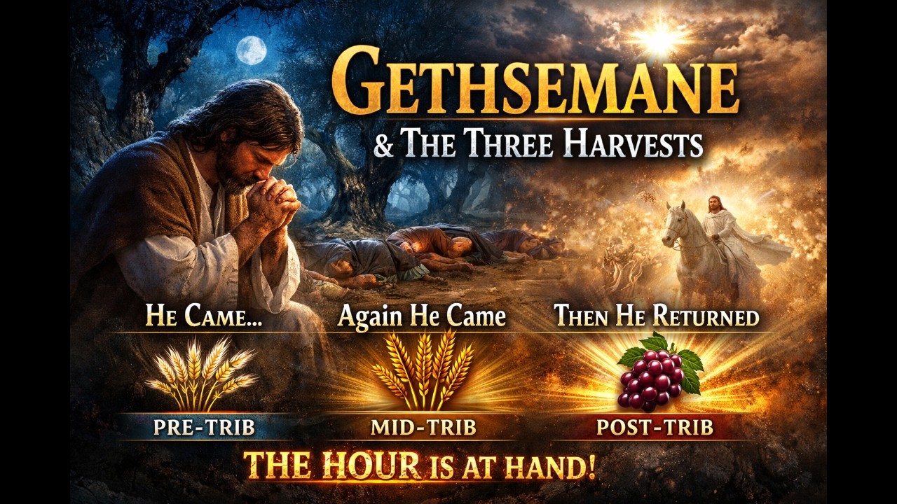 Repentant Believers, Wakefulness and the 3 Harvests Hidden in Gethsemane