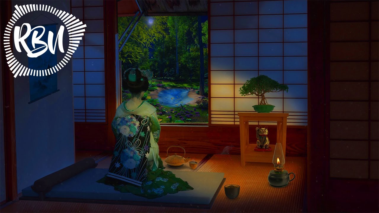 GEISHA ROOM AMBIENCE | Relaxing Ambient At Night iN A Japanese House