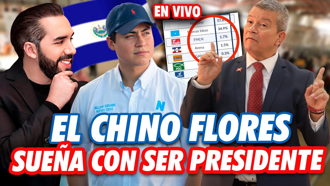 Chino Flores quiere ser Presidente pero solo sirve de Payaso ❌ Todas las encuestas a favor de Bukele