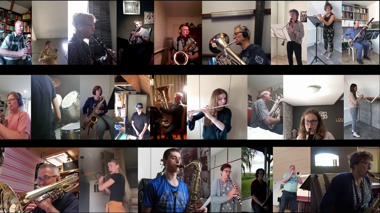 Radio Oranje Medley door muziekvereniging Lekkerkerk
