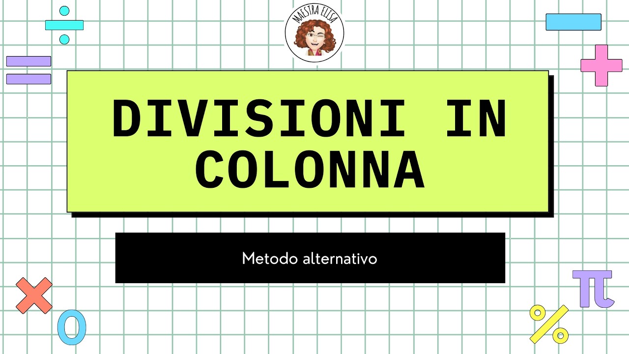 Divisioni in colonna - metodo alternativo