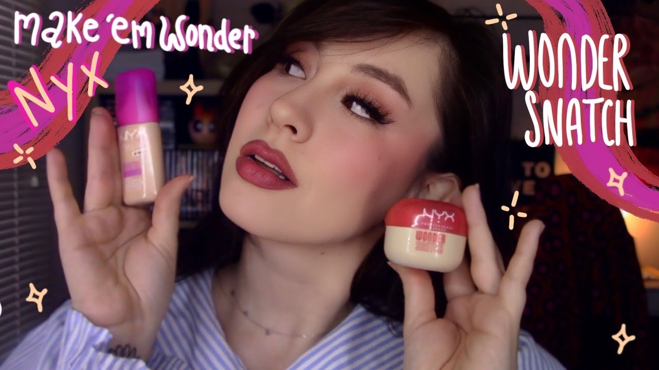 Обзор тональной основы NYX MAKE EM WONDER SOFT MATTE FOUNDATION + рассыпчатой ​​фиксирующей пудры...