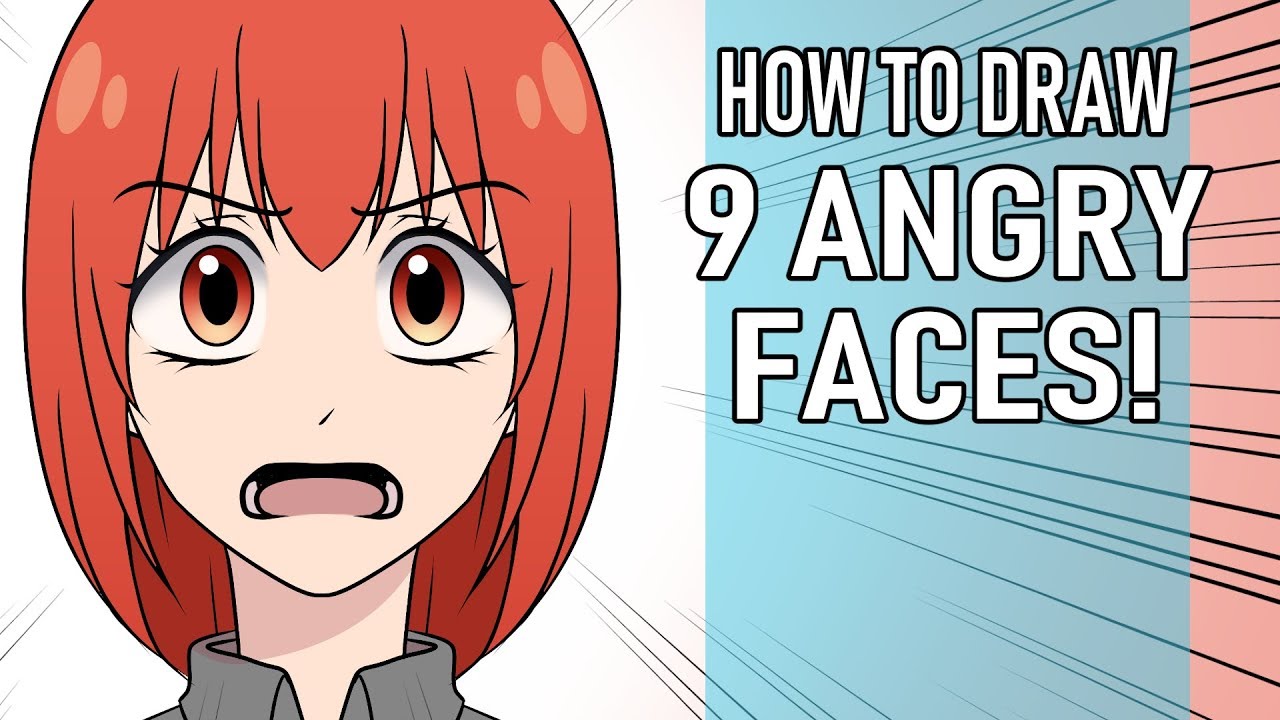 How to Draw 9 Angry Facial Expressions!