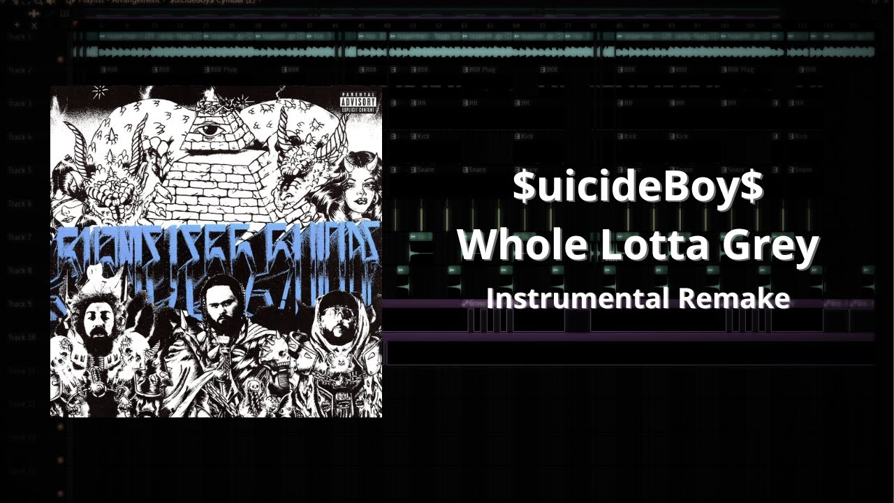 $uicideBoy$ x Shakewell - Whole Lotta Grey FL Studio Instrumental Remake (reprod. by iBlazeManz)