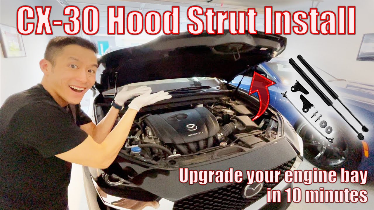 Installing Hood Struts on my Mazda CX-30! (Easy DIY)