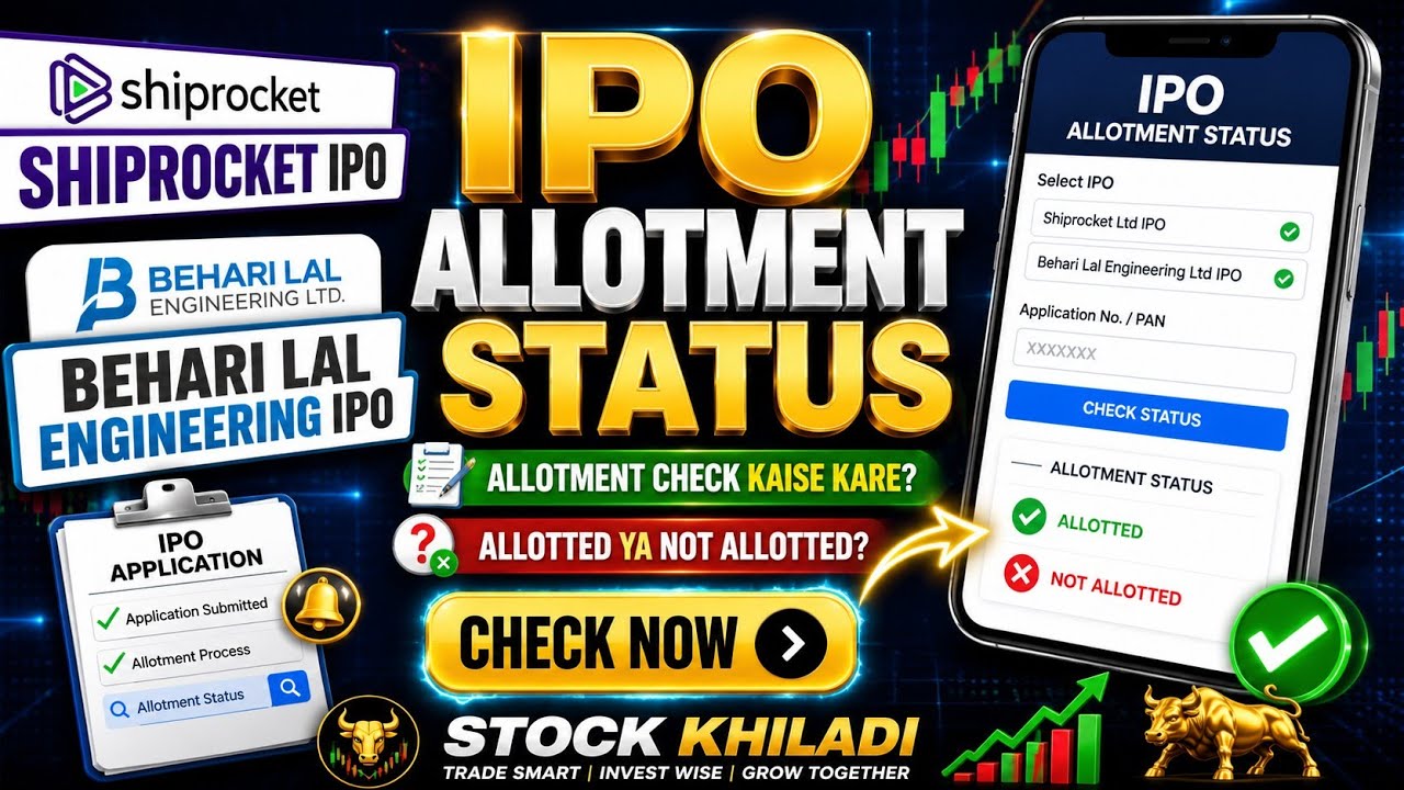 Shiprocket Ltd IPO & Behari Lal Engineering Ltd IPO Allotment Status Check 2026! 🚀