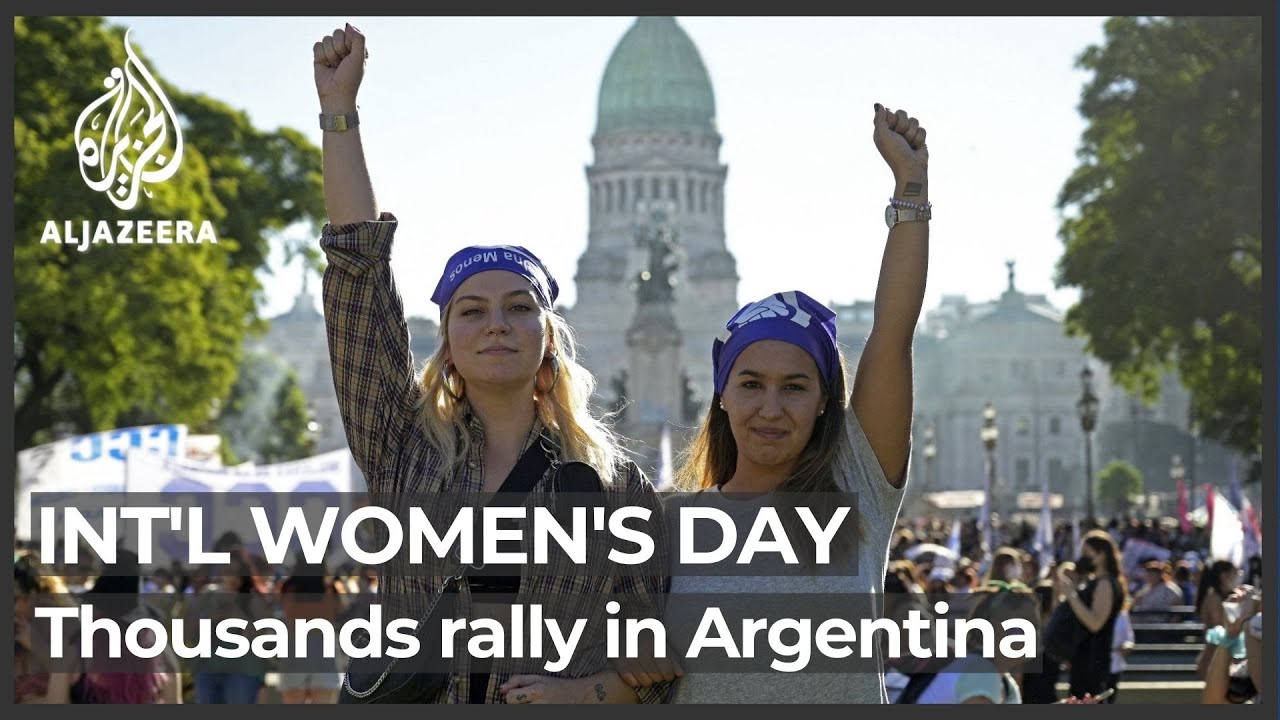 Thousands rally in Argentina on International Women's Day