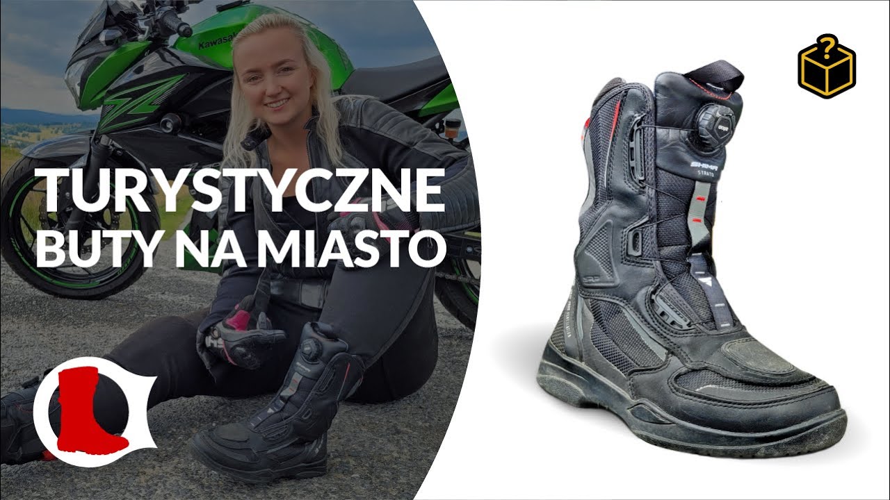 Wentylowane buty motocyklowe z wygodnym systemem zapinania ATOP - Shima Strato