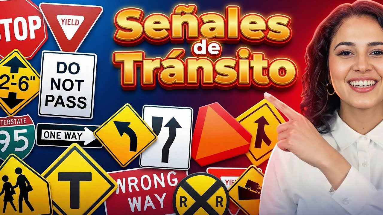 Simulacro de Examen DMV | Responde las Preguntas de Señales de Tránsito
