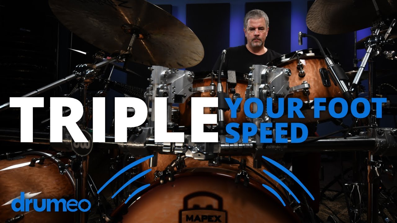 Triple Your Foot Speed On The Drums - Russ Miller