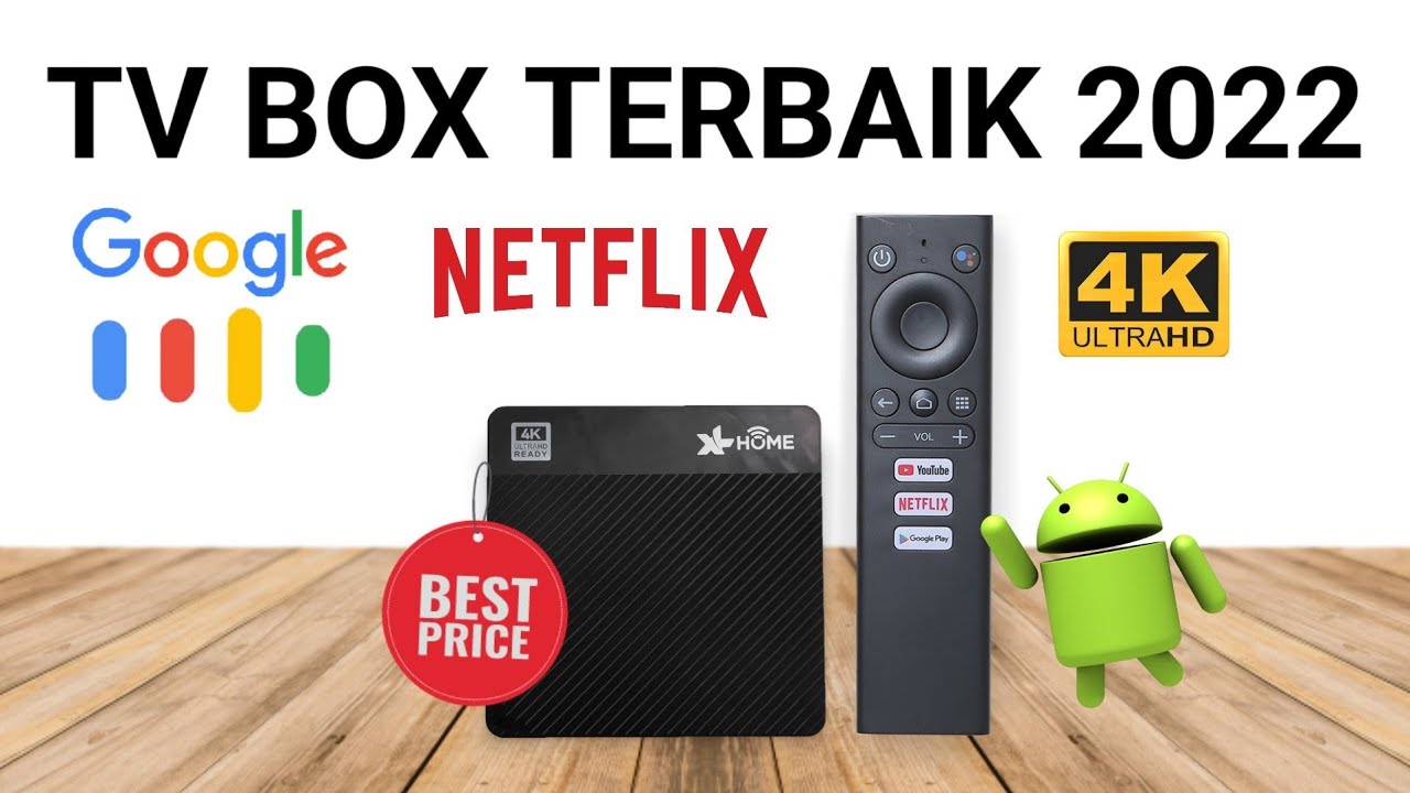 Android TV Box Terbaik 2022, Google Assistant,  Netflix Certified , Akari AX512 XL Home